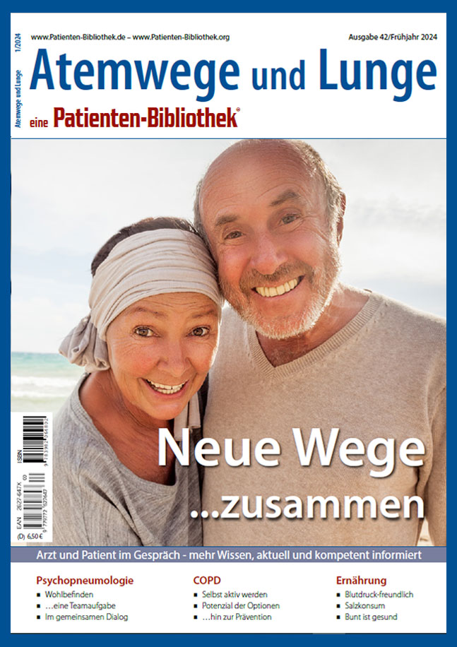 Cover der Ausgabe 01-24 der Atemwege und Lunge der Patienten-Bibliothek.
