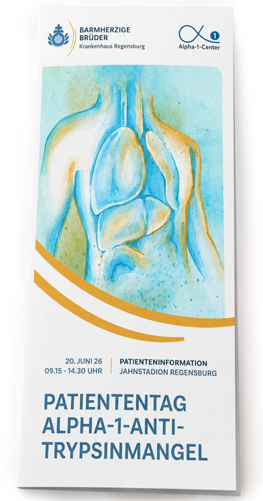 Flyer für Alpha1 Patiententag