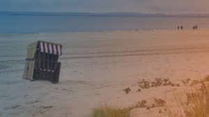 Strandkorb am Meer