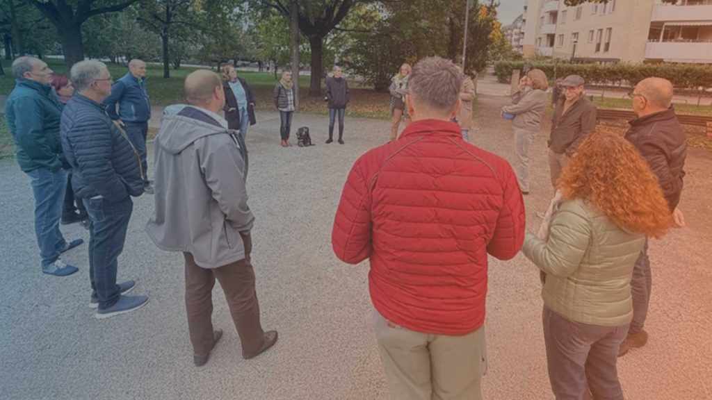 Vorstellungsrunde der Gruppenleiter im Rebstockpark