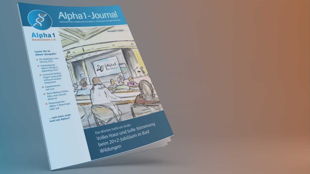 Cover des Alpha1-Journals 1-2023.