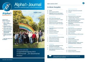 Die 2. Ausgabe des Alpha1 Journals im Jahr 2023.