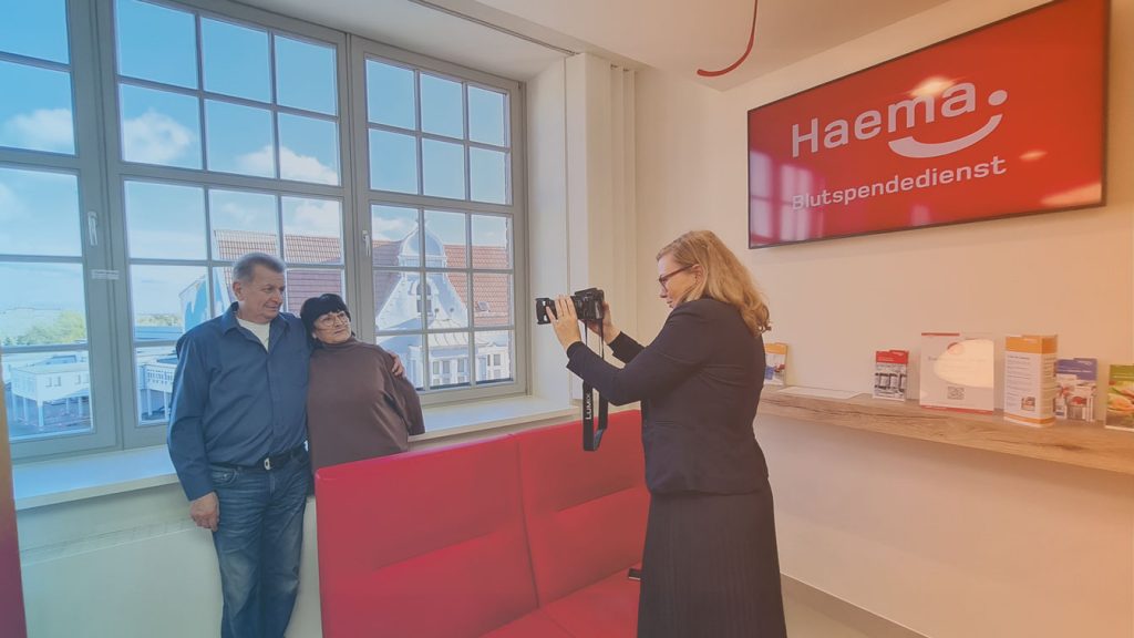 Plasmaspende bei Blutspendedienst Haema