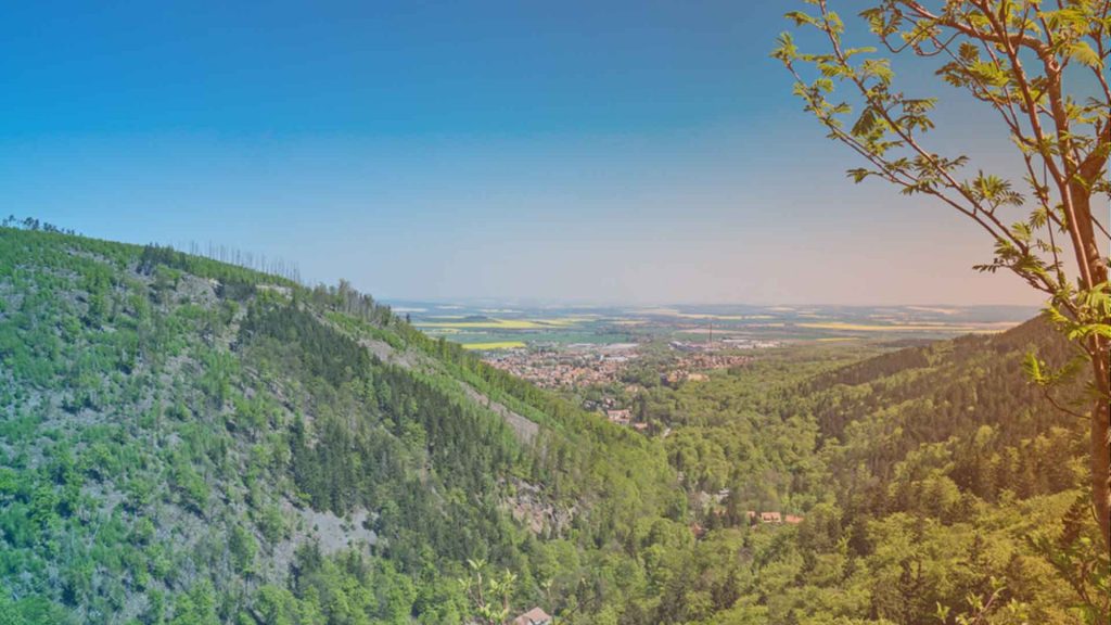 Ein Blick aus Ilsestein im Harz für das Gruppentreffen der SHG Sachsen Sachsen-Anhalt.