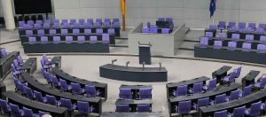 Aufnahme vom Plenarsaal im deutschen Bundestag