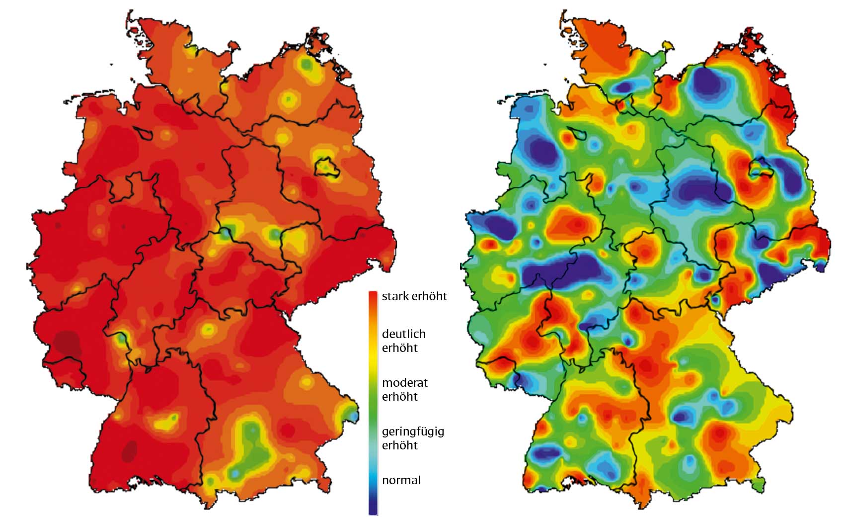 Influenza-Welle in Deutschland - Vergleich 2018 und 2019