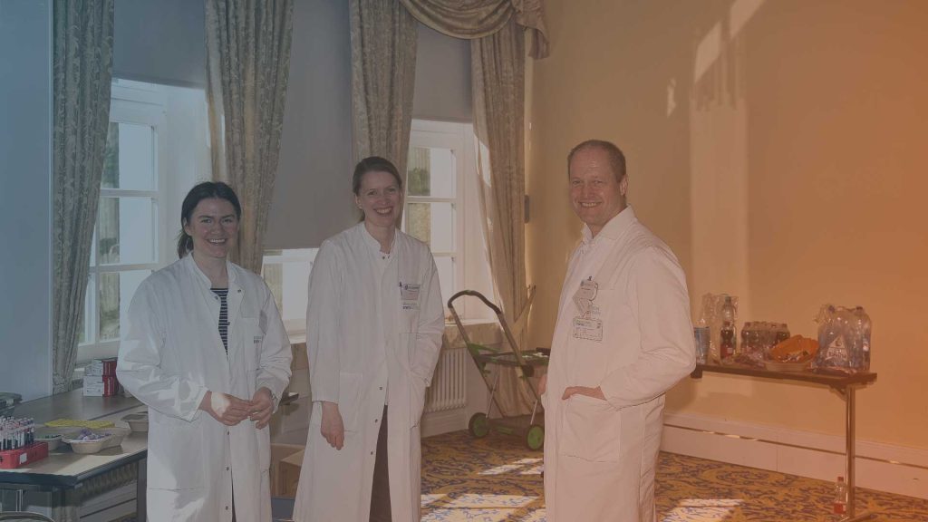 Prof. Dr. Pavel Strnad und Team boten erneut einen Fibroscan vor Ort am Infotag an.