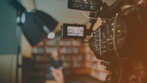 Interview für das Fernsehen