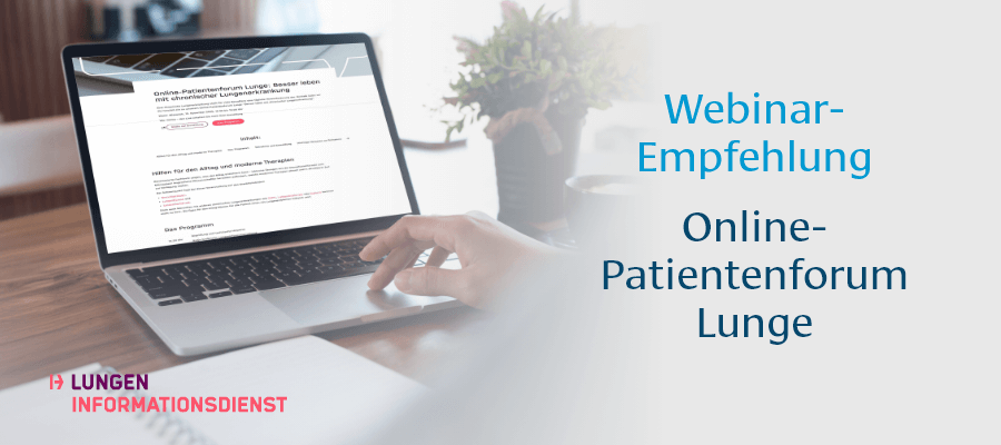 Online-Patientenforum: Besser leben mit chronischer Lungenerkrankung