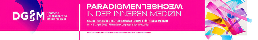 Banner des DGIM-Kongresses 2026 zum Thema Paradigmenwechsel