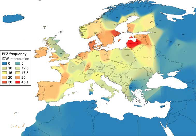 Verteilung PiZZ in Europa