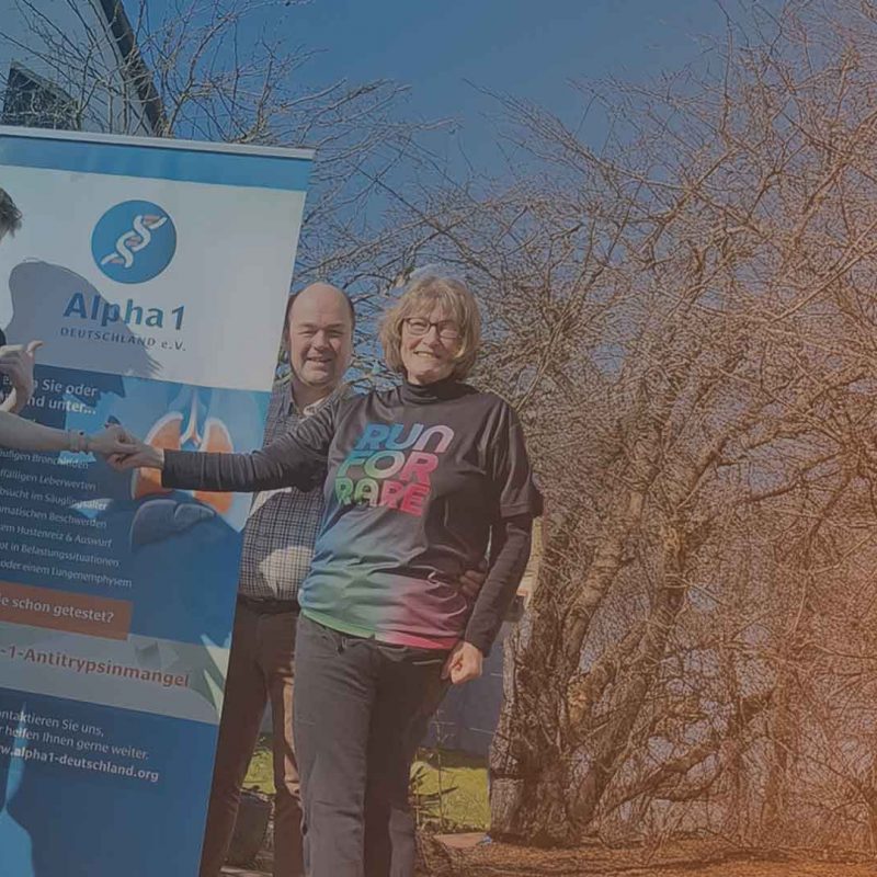 Familienpower auf der Strecke: Marion Wilkens und ihre Familie beim Rare Diseases Run 2025.