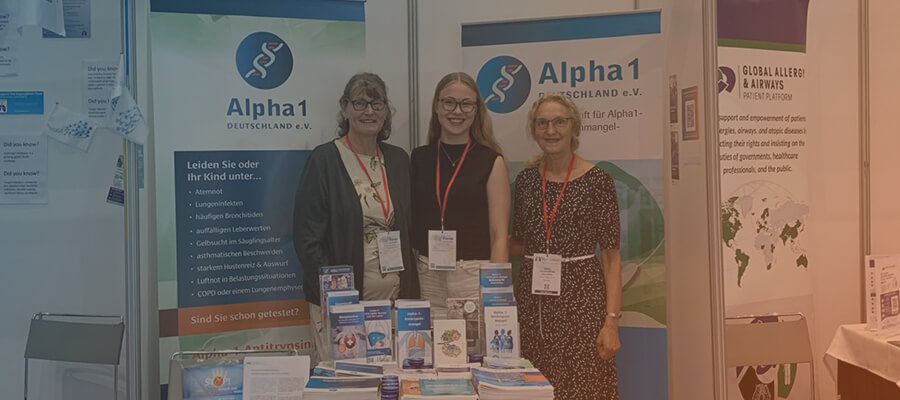 Marion Wilkens, ihre Tocher und Sabina Janciauskiene auf dem auf der World Broniectasis Conference 2026