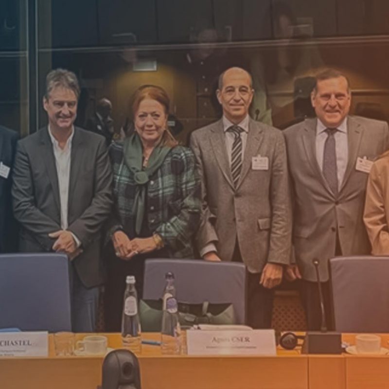 Gruppenbild der aktiven Teilnehmer am Alpha-1 Awareness Month Event im Europaparlament in Brüssel