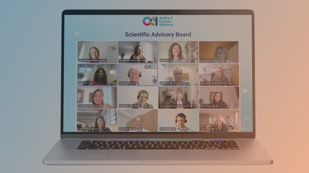 Ausschnitt aus dem Auftaktmeeting des Scientific Advisory Board von Alpha-1 Europe Alliance.