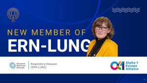 Marion erzählt als ERN Member für Alpha1 Deutschland etwas zur Alpha-1 Europe Alliance.