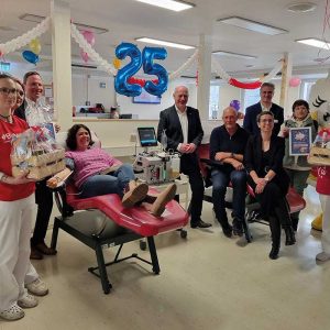 Das Haema Blutspendezentrum in Berlin-Hellersdorf feiert 25 Jährigen Jubiläum.